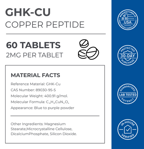 GHK-Cu Copper Peptide Tablets