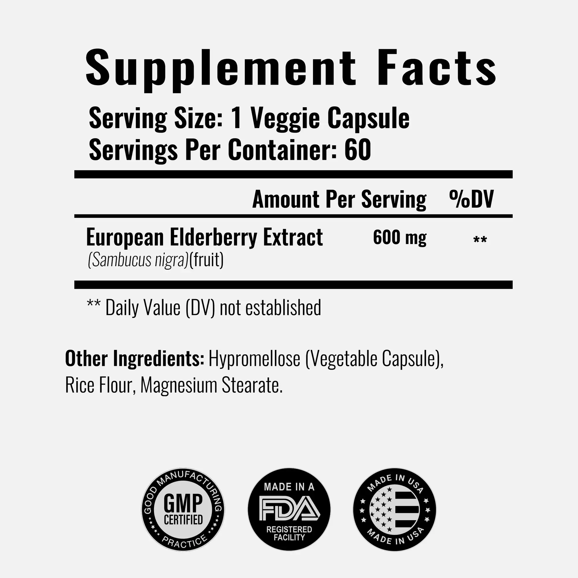Black Sambucus Elderberry Extract